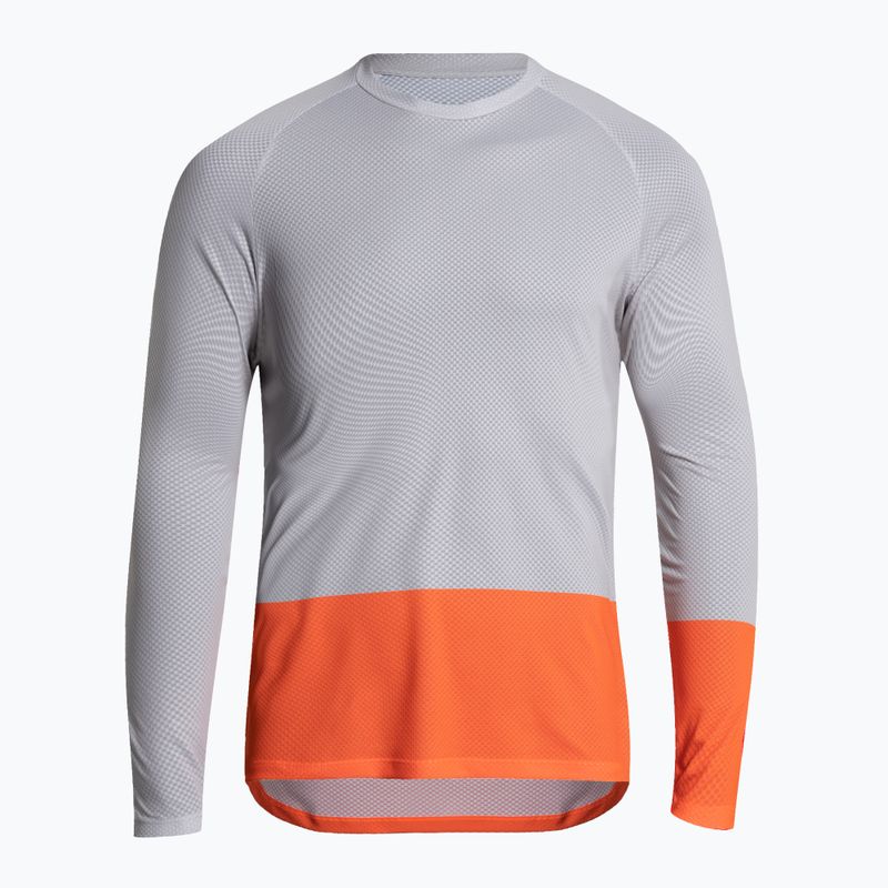 Men's cycling longsleeve POC MTB Pure granite grey/zink orange 3