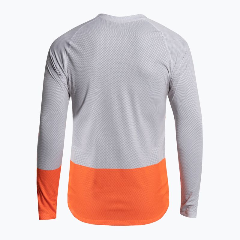 Men's cycling longsleeve POC MTB Pure granite grey/zink orange 4