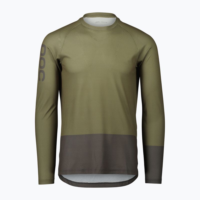 Men's cycling longsleeve POC MTB Pure epidote green/sylvanite grey 5