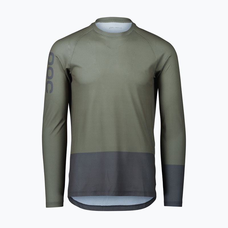 Men's cycling longsleeve POC MTB Pure epidote green/sylvanite grey 8