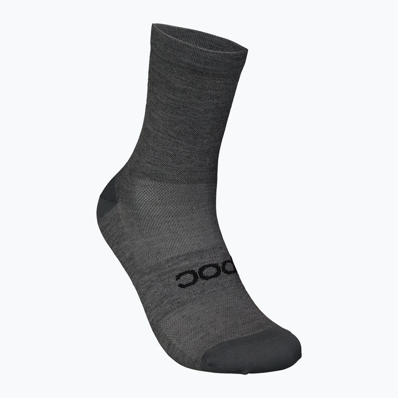 Cycling socks POC Zephyr Merino Mid sylvanite grey melange