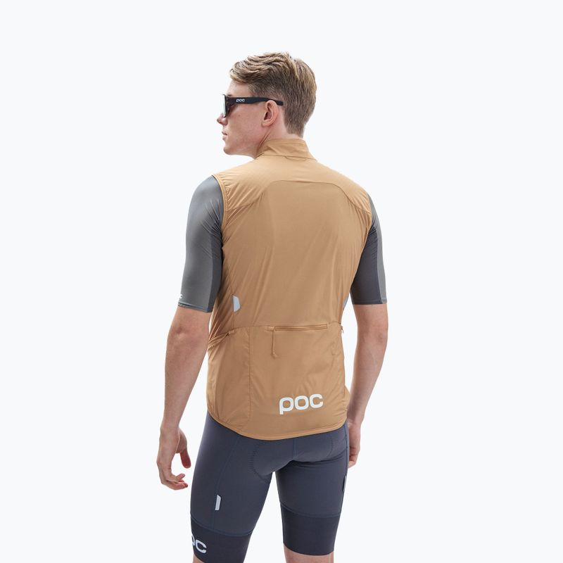 Bicycle waistcoat POC Pro Thermal aragonite brown 2