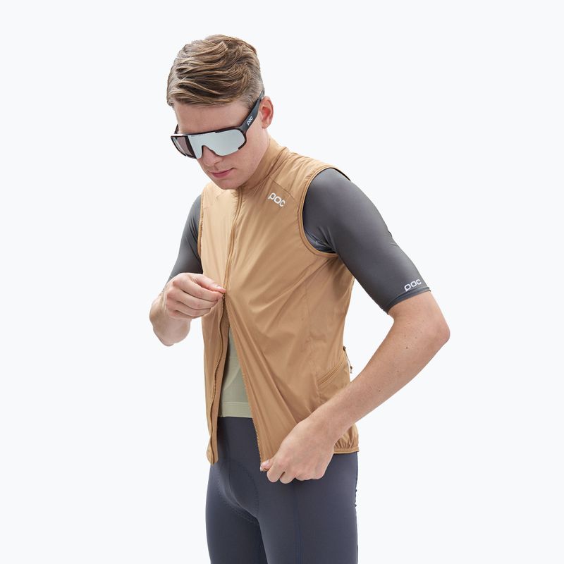 Bicycle waistcoat POC Pro Thermal aragonite brown 3