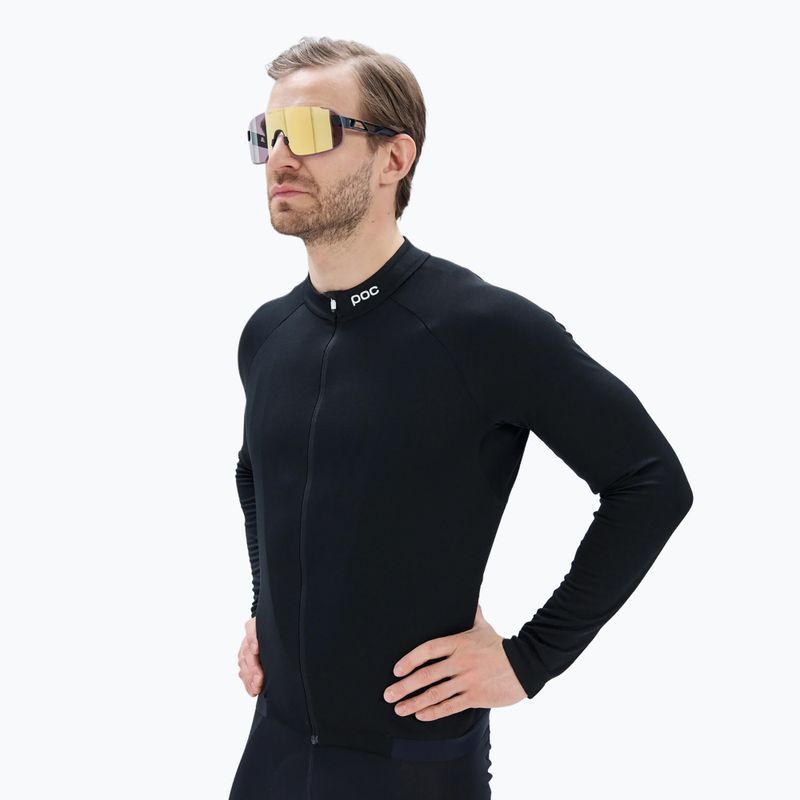 Men's cycling sweatshirt POC Thermal Lite uranium black