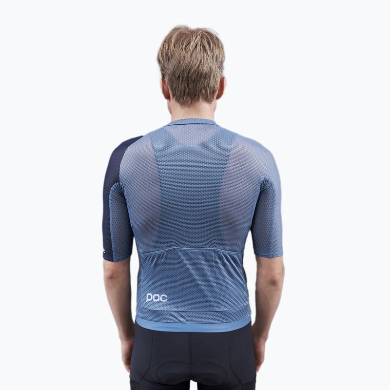 Men's cycling jersey POC Air calcite blue/turmaline navy 4