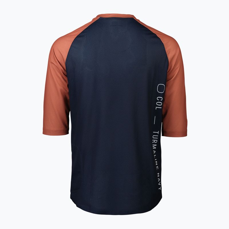 Men's cycling jersey POC MTB Pure 3/4 turmaline navy/himalayan salt 6