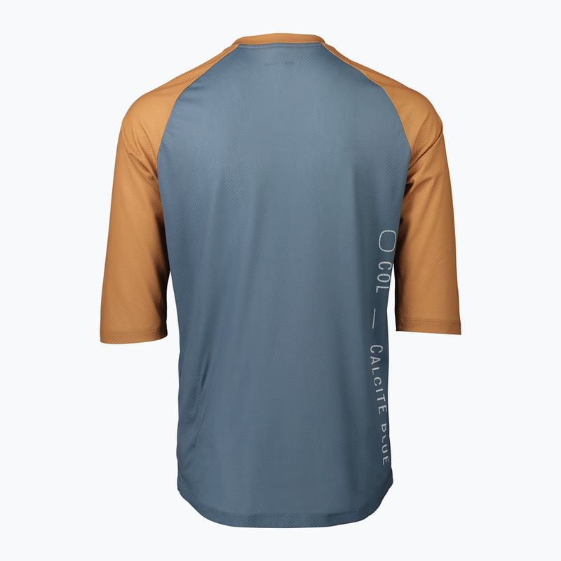 Men's cycling jersey POC MTB Pure 3/4 calcite blue/aragonite brown 5