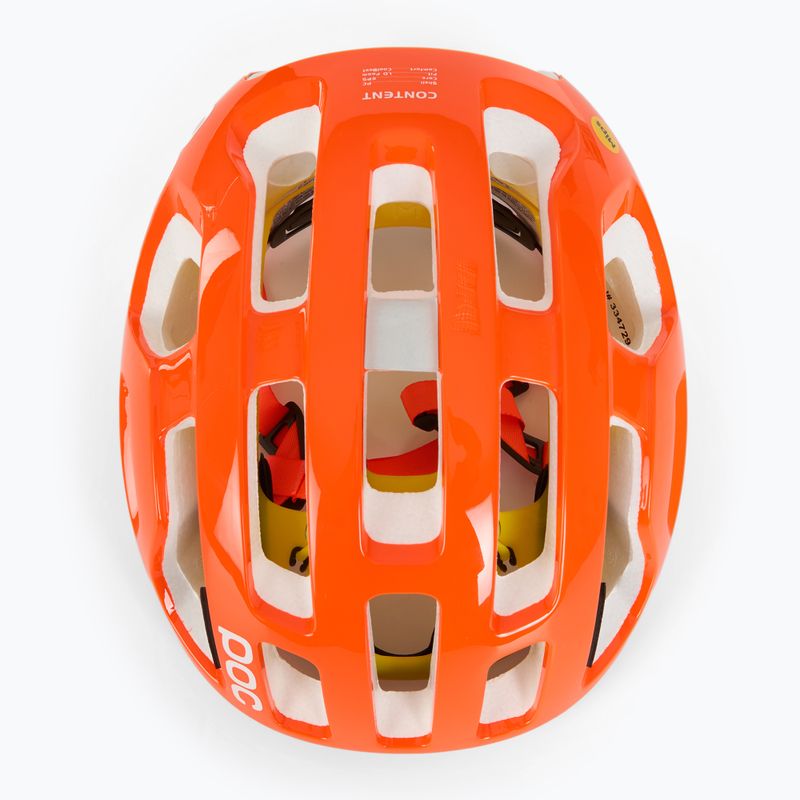 POC Octal MIPS fluorescent orange avip bike helmet 6