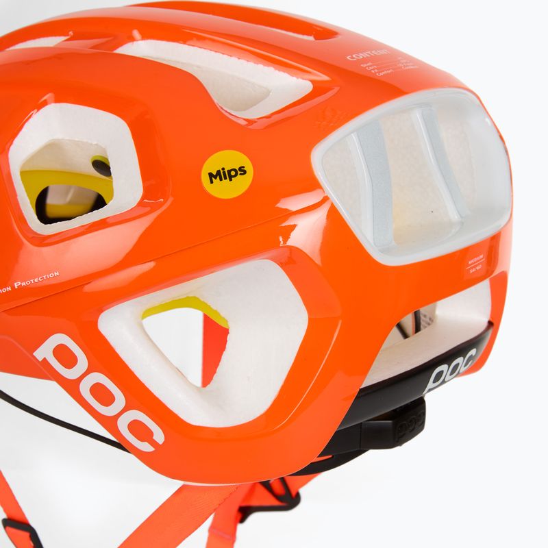 POC Octal MIPS fluorescent orange avip bike helmet 7