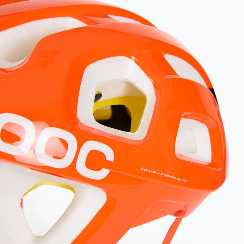 POC Octal MIPS fluorescent orange avip bike helmet 8