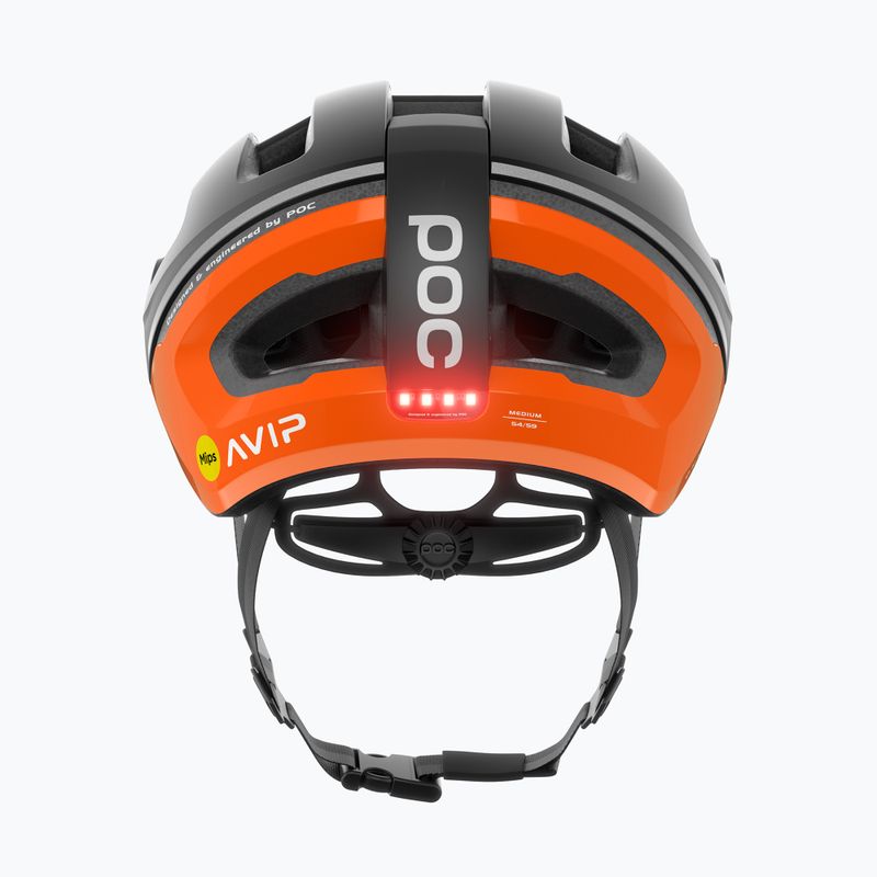 POC Omne Beacon MIPS fluorescent orange avip/uranium black matt bike helmet 7