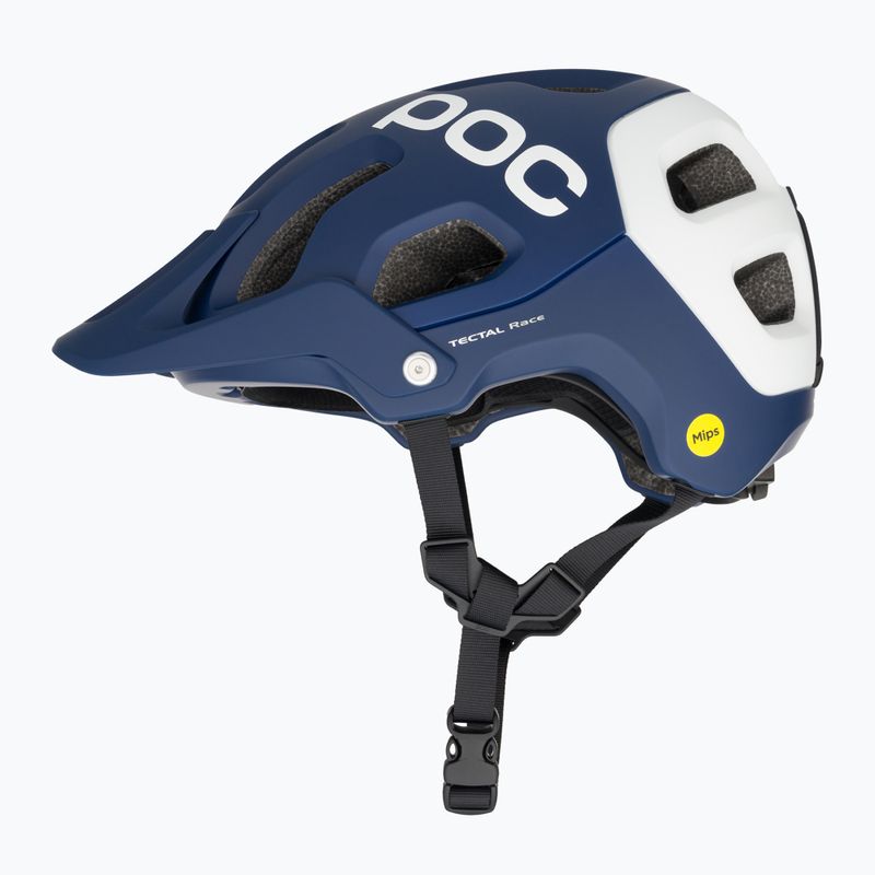 MTB bike helmet POC Tectal Race MIPS lead blue/hydrogen white matt 5