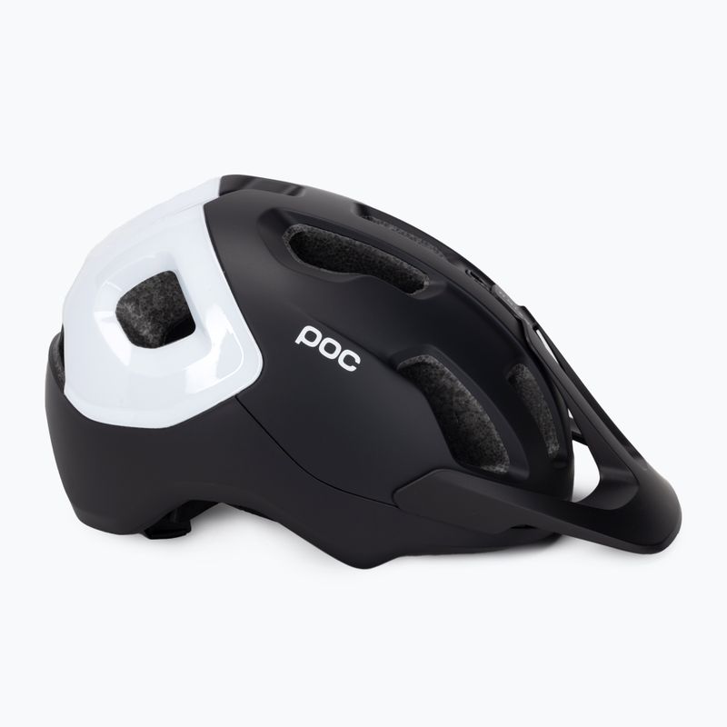 Bicycle helmet POC Axion Race MIPS uranium black matt/hydrogen white 3