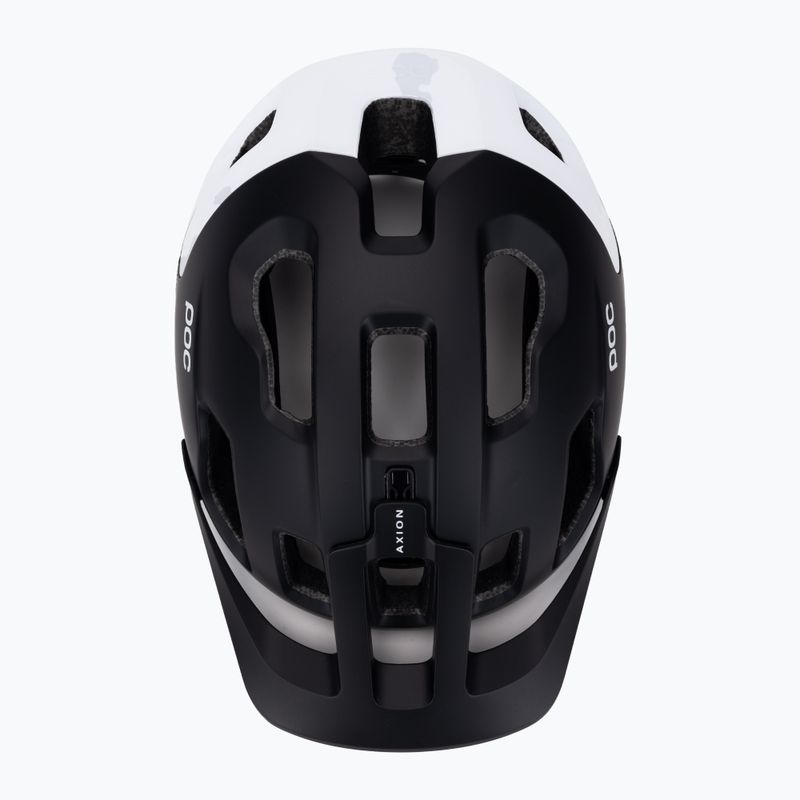 Bicycle helmet POC Axion Race MIPS uranium black matt/hydrogen white 6