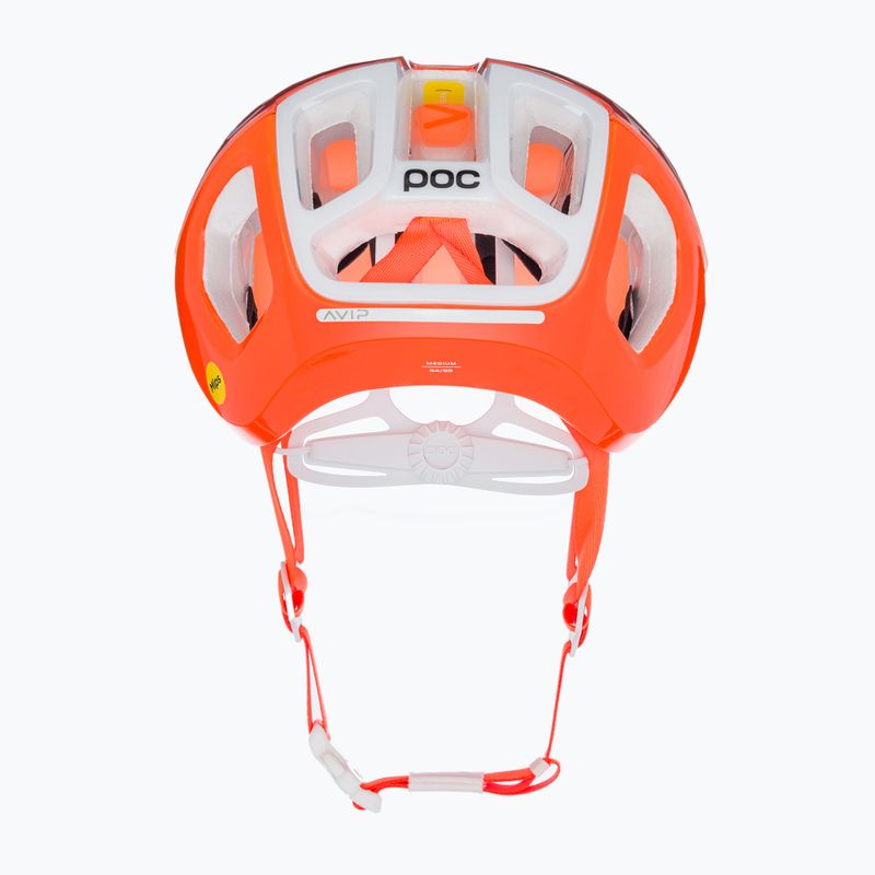 POC Ventral Tempus MIPS fluorescent orange avip bike helmet 3