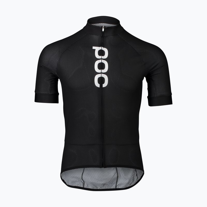 Men's cycling jersey POC Essential Road Logo uranium black 5