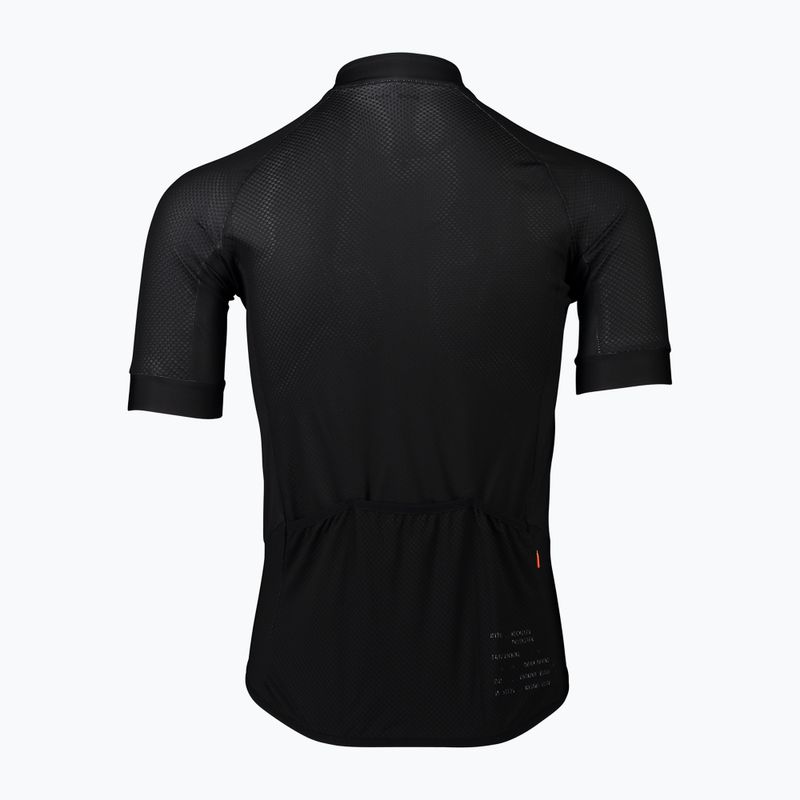 Men's cycling jersey POC Essential Road Logo uranium black 6