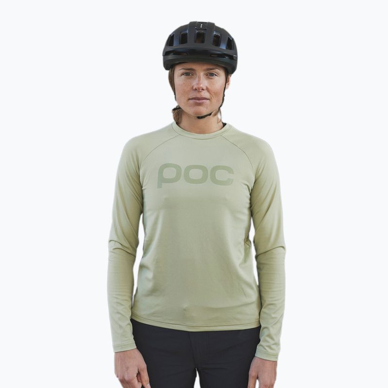 Women's cycling longsleeve POC Reform Enduro Jersey prehnite green