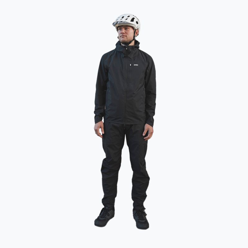 Men's cycling jacket POC Motion Rain uranium black