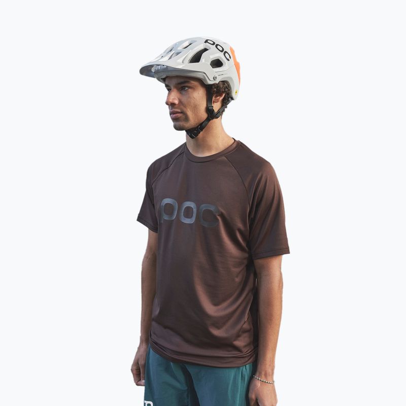 Men's cycling jersey POC Reform Enduro Tee axinite brown 2