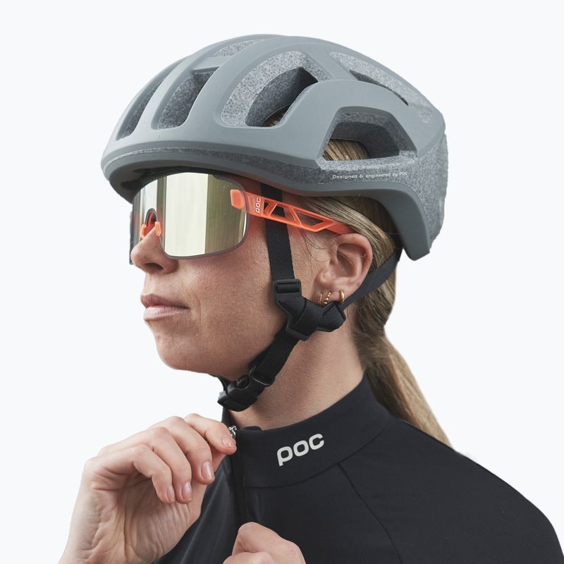 Bicycle goggles POC Elicit fluorescent orange translucent/clarity road gold 6