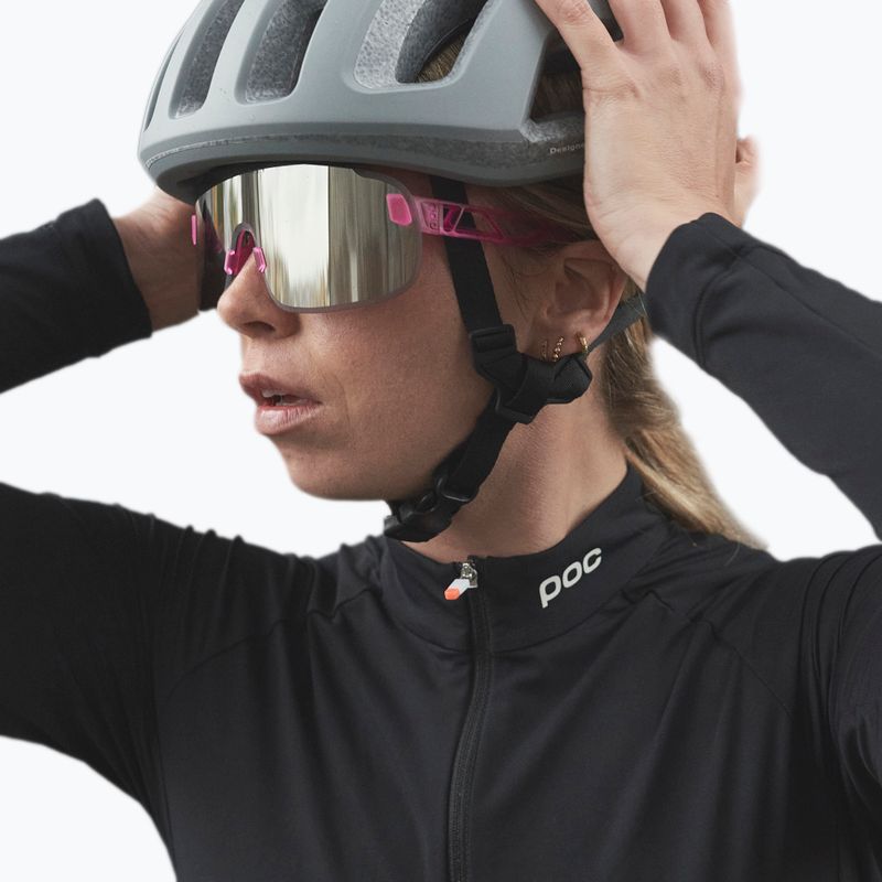 Bicycle goggles POC Elicit actinium pink translucent/clarity road silver 6