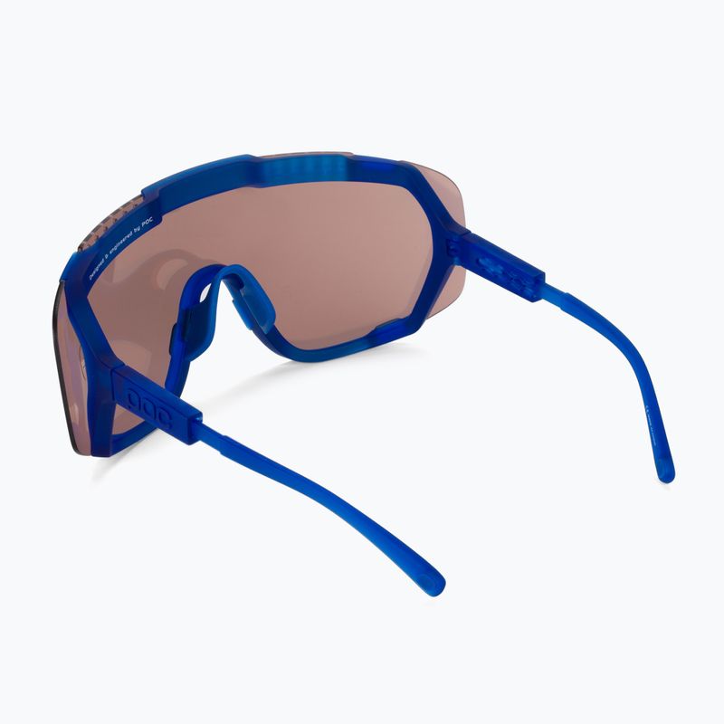 Bicycle goggles POC Devour opal blue translucent/clarity trail silver 3
