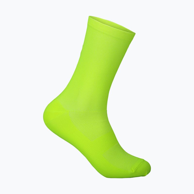 POC Fluo Sock Mid fluorescent yellow/green cycling socks 5