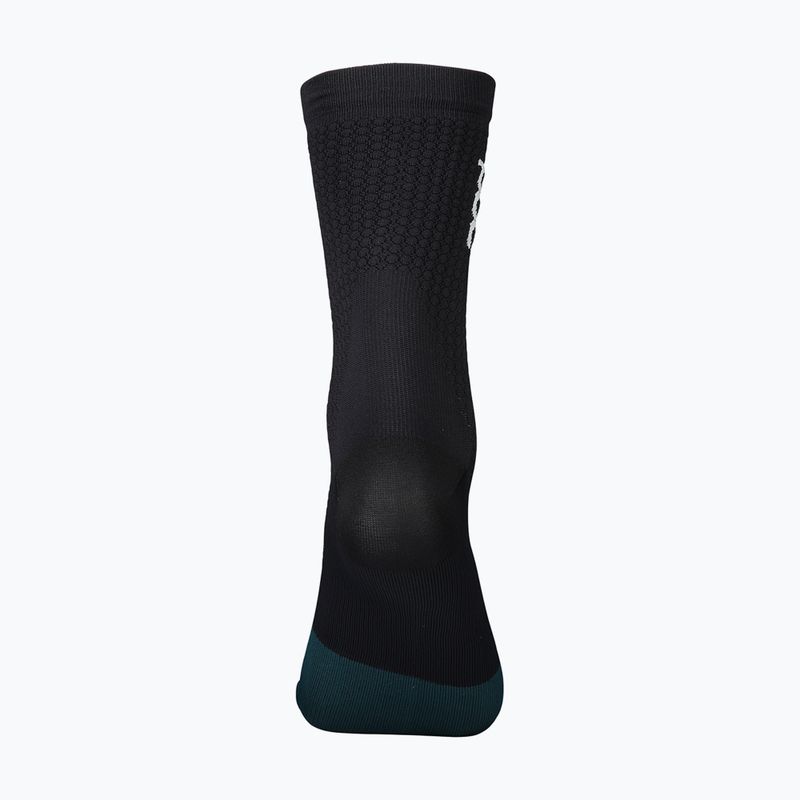 Cycling socks POC Flair Mid uranium black/dioptase blue 5