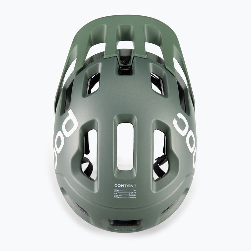 Bicycle helmet POC Tectal epidote green metallic/matt 5