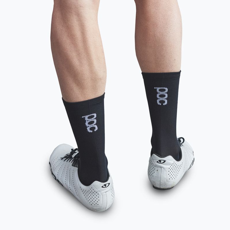 Cycling socks POC Vivify Long uranium black 3