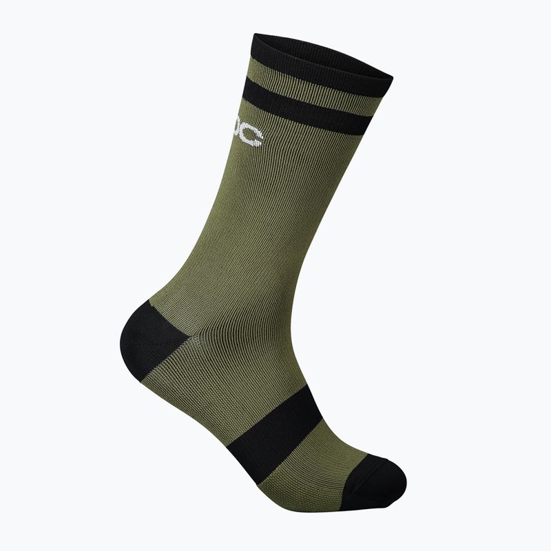 POC Lure MTB Long epidote green/uranium black cycling socks