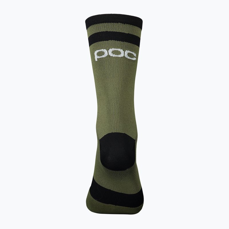 POC Lure MTB Long epidote green/uranium black cycling socks 2