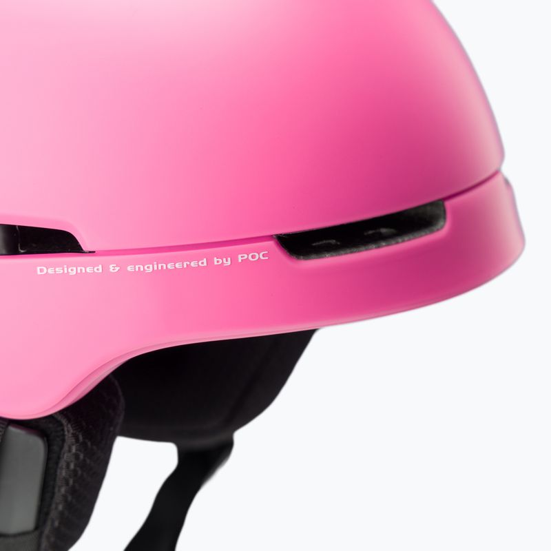 Women's ski helmet POC Obex MIPS actinium pink matt 6