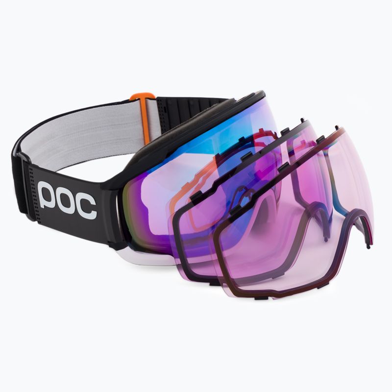 Ski goggles POC Zonula Clarity Comp + uranium black/spektris blue