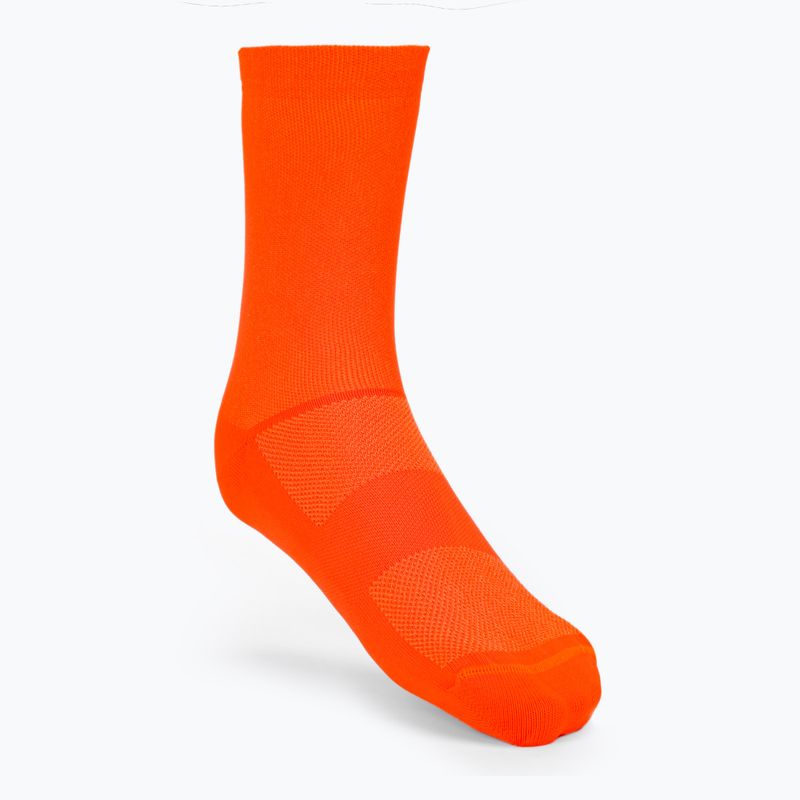 Cycling socks POC Fluo Mid fluorescent orange