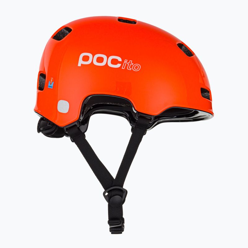 Children's bike helmet POC Pocito Crane MIPS fluorescent orange 4