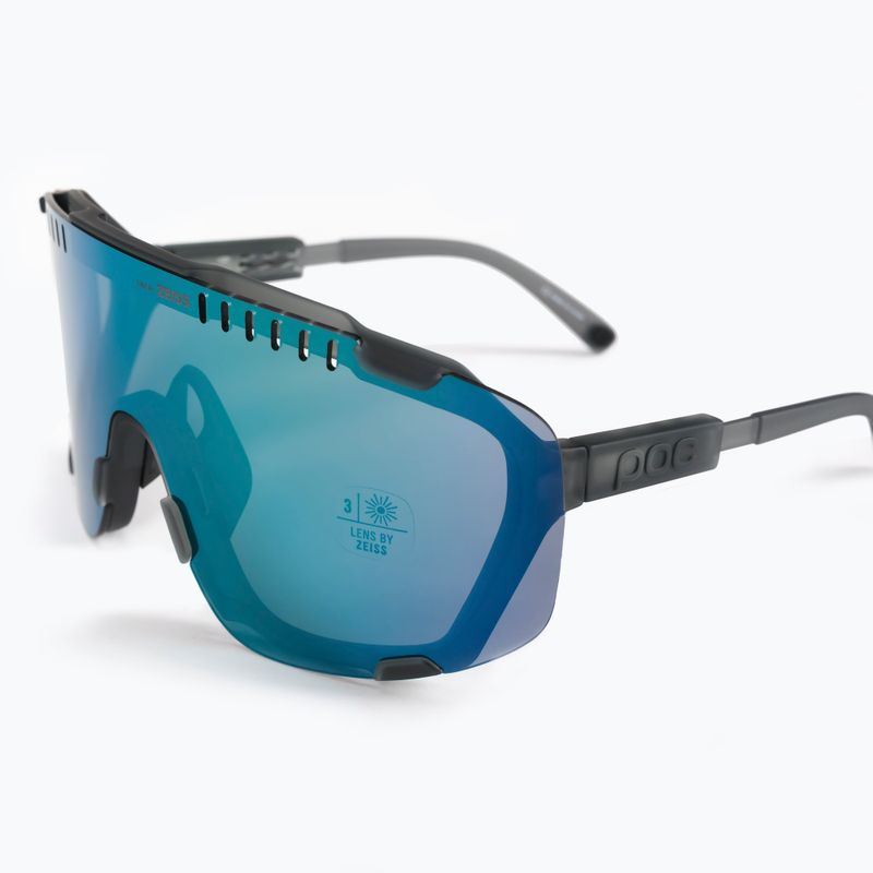 Bicycle goggles POC Devour uranium black/grey/deep green mirror 5