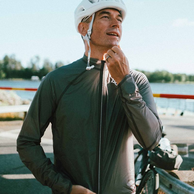 Men's cycling jacket POC The Supreme Rain sylvanite grey 10