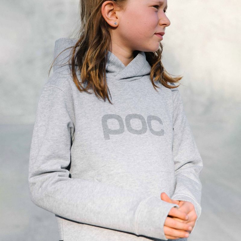 Children's trekking jacket POC 61609 Hood grey/melange 3