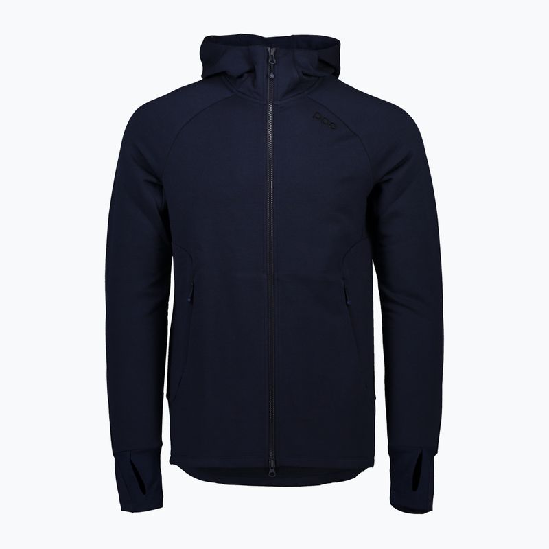 Men's trekking sweatshirt POC Merino Zip Hood turmaline navy