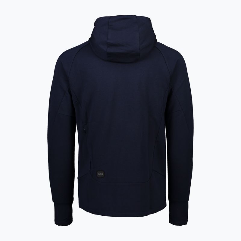 Men's trekking sweatshirt POC Merino Zip Hood turmaline navy 2