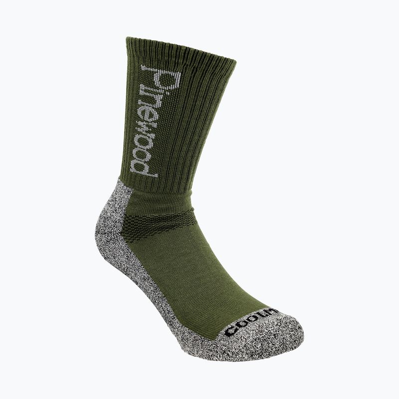 Pinewood Coolmax Medium trekking socks 2 pairs green 5