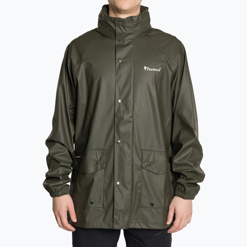 Men's Pinewood Gremista green rain jacket