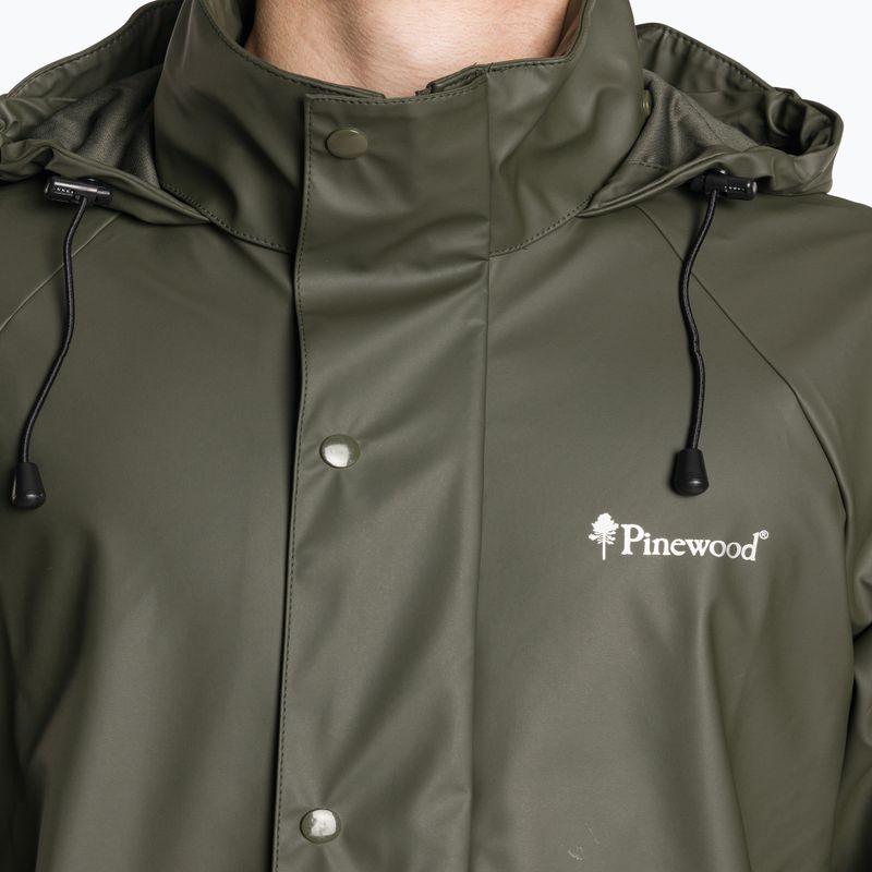 Men's Pinewood Gremista green rain jacket 4