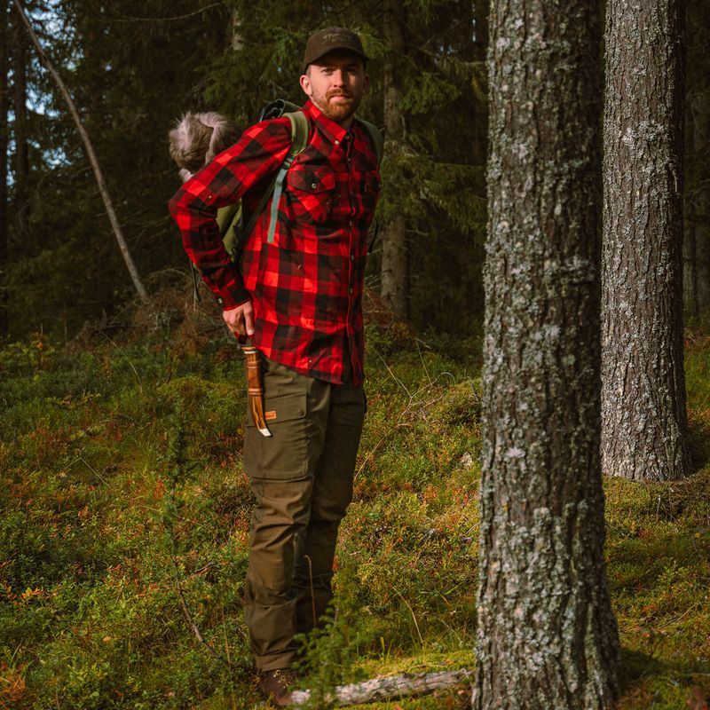 Men's shirt Pinewood Lumbo red/black 2