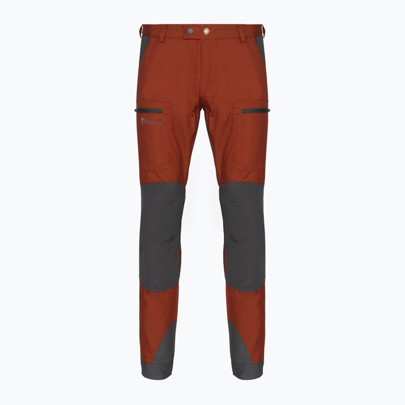 Men's Pinewood Caribou TC terracotta/grey trekking trousers