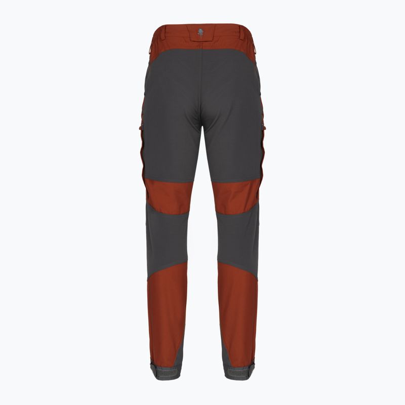 Men's Pinewood Caribou TC terracotta/grey trekking trousers 3