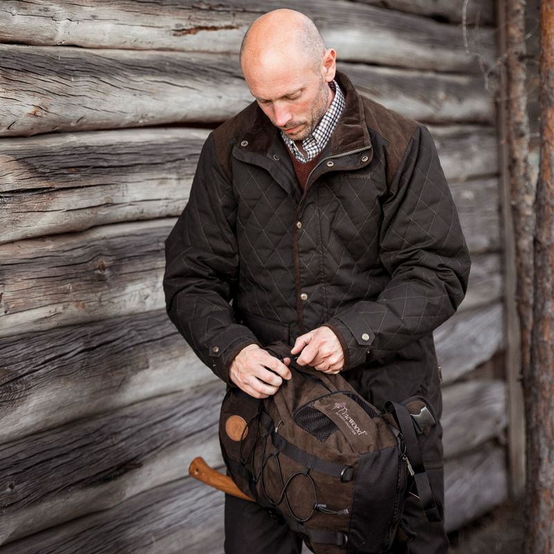Pinewood Outdoor 22 l suede brown hiking backpack 8