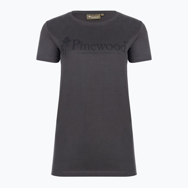 Pinewood Outdoor Life women's T-shirt dark anthracite